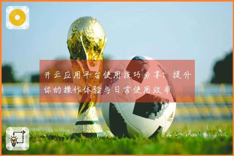 开云应用平台使用技巧分享：提升你的操作体验与日常使用效率